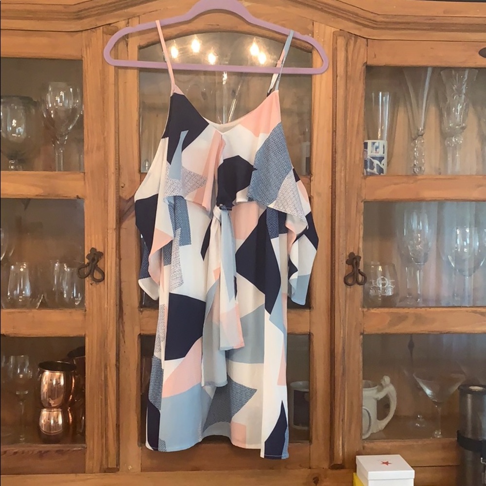 Cute Summer Patterned Shift Dress - image 1